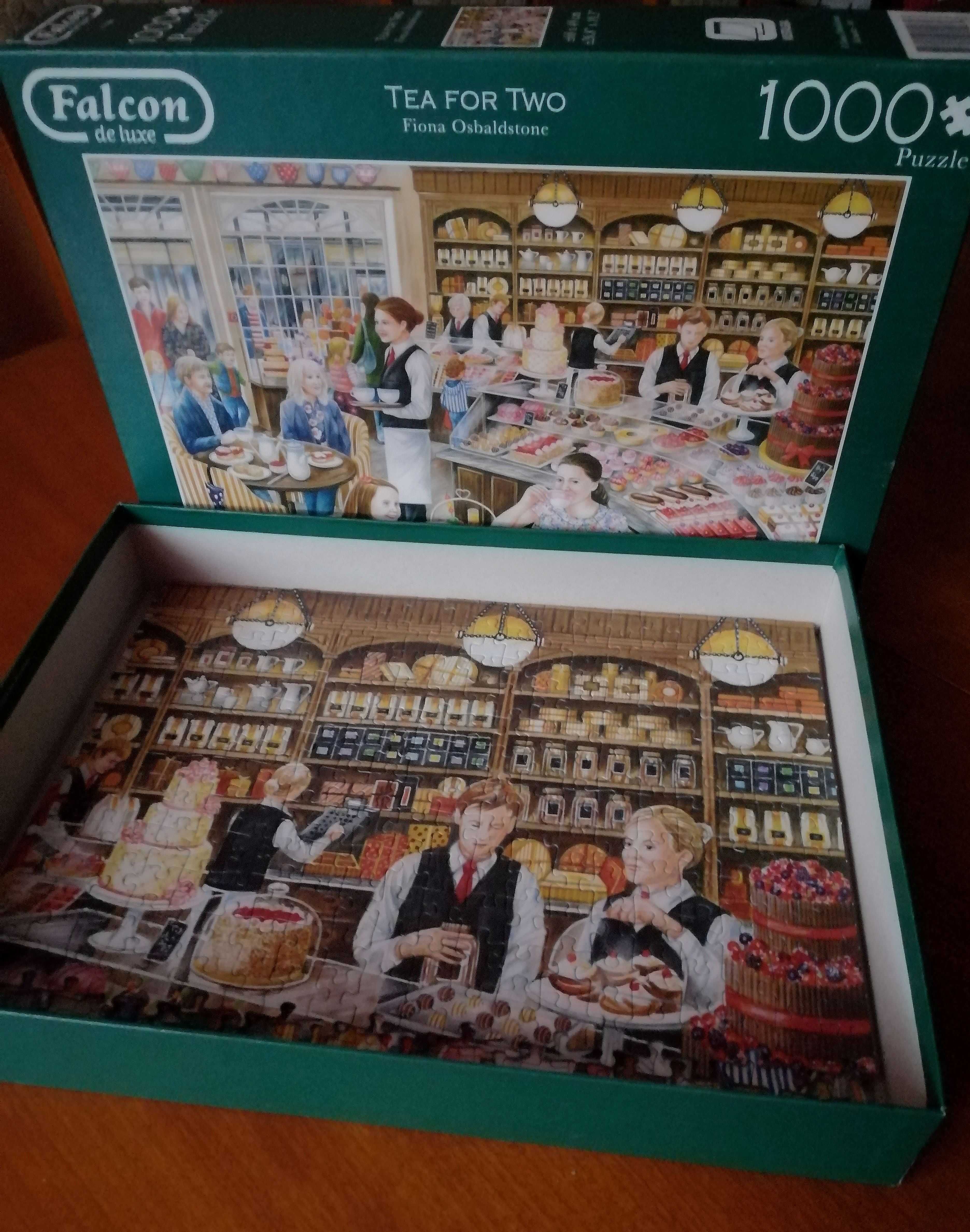 Puzzle FALCONE 1000 - Tea for Two (Fiona Osbaldstone) kompletne