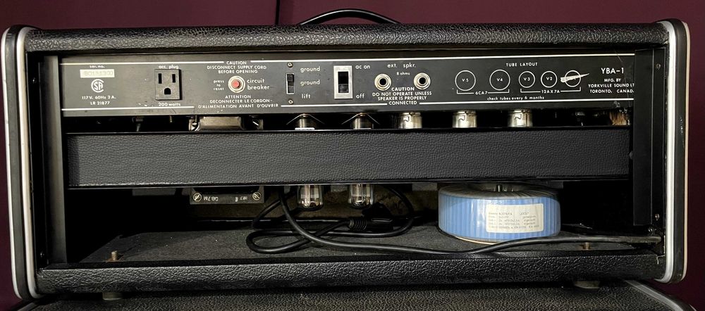 Cabeço Traynor YBA-1 Bass master (70´) e Coluna Traynor Y - 212 (70´s)