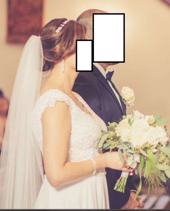Suknia ślubna z welonem