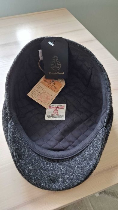 Kaszkiet Sterkowski rozm. 62 zimowy Harris Tweed nowy