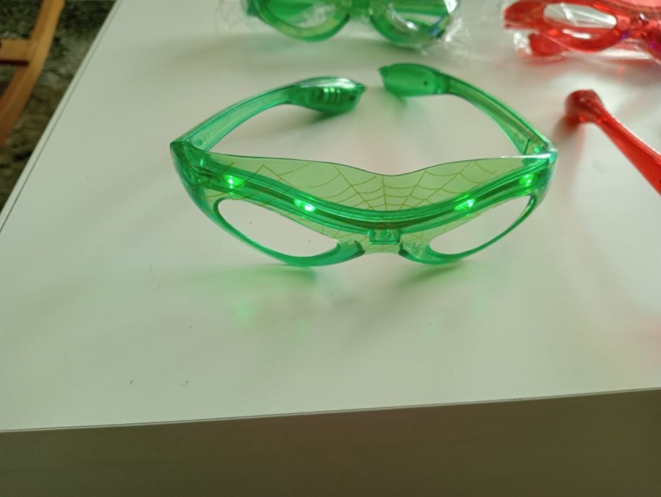 Okulary LED 3 kolory