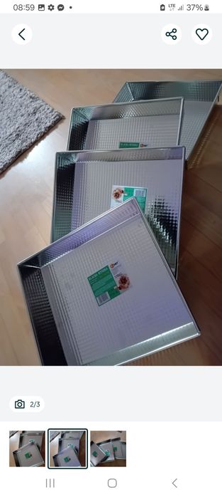 Nowa wysoka blacha do pieczenia 4 sztuki