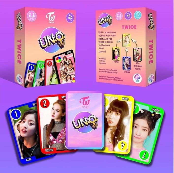 UNO уно твайс игра Карточки k-pop