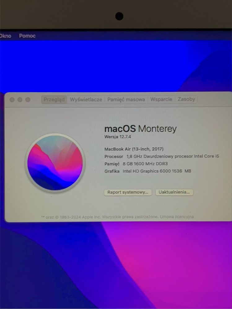 Macbook Air 13” 2017
