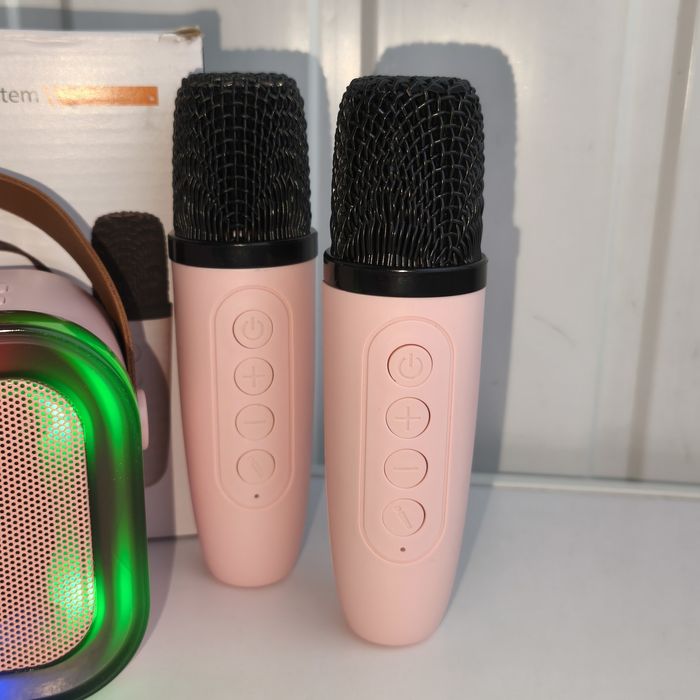 Портативна Bluetooth колонка-караоке із двома мікрофонами