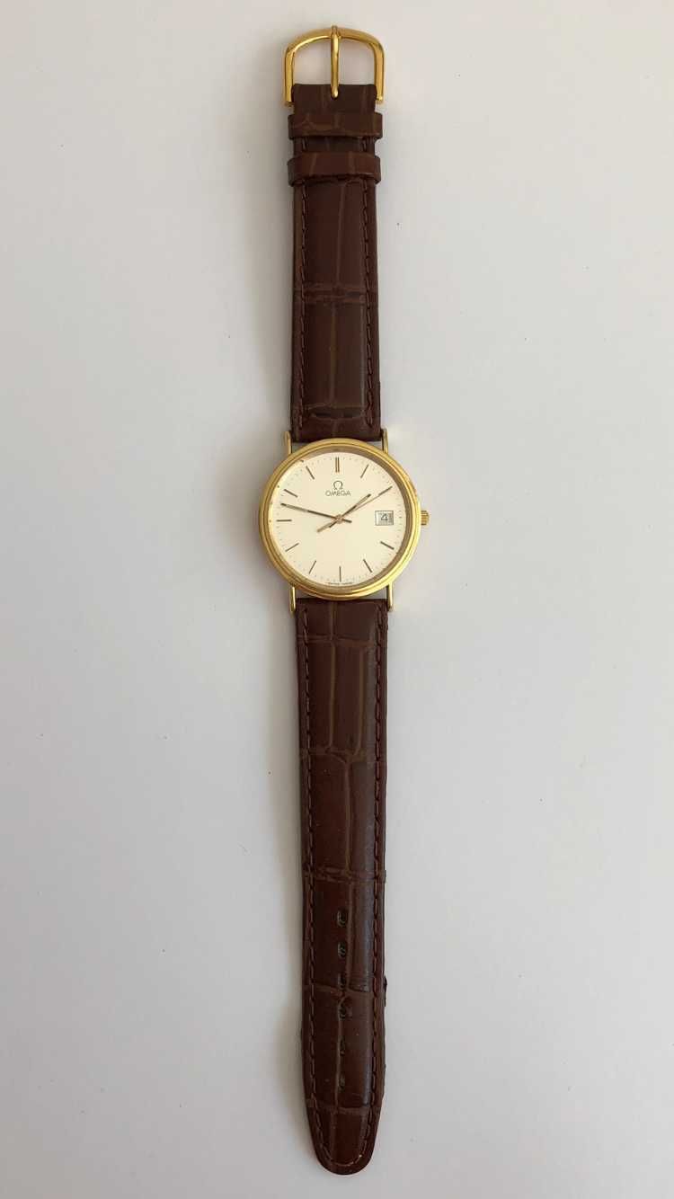 Omega złota 18K (karat), zegarek męski, SUPER