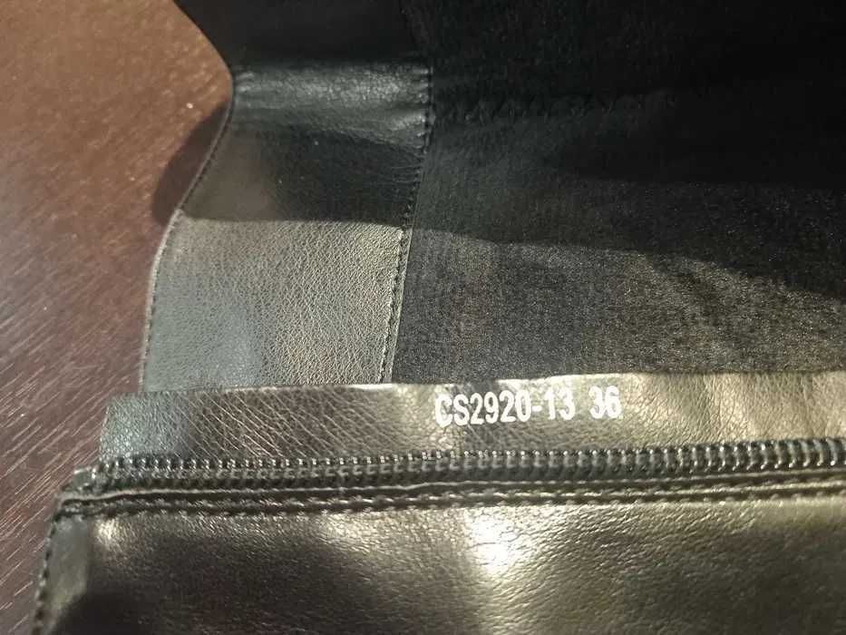 Kozaki damskie dziewczęce rozmiar 36, czarne Nelli Blu