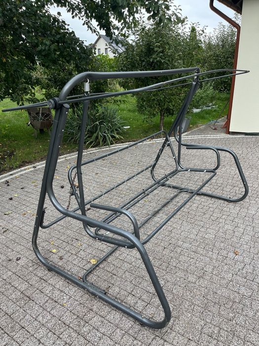 Duża huśtawka ogrodowa z opcją rozłożenia