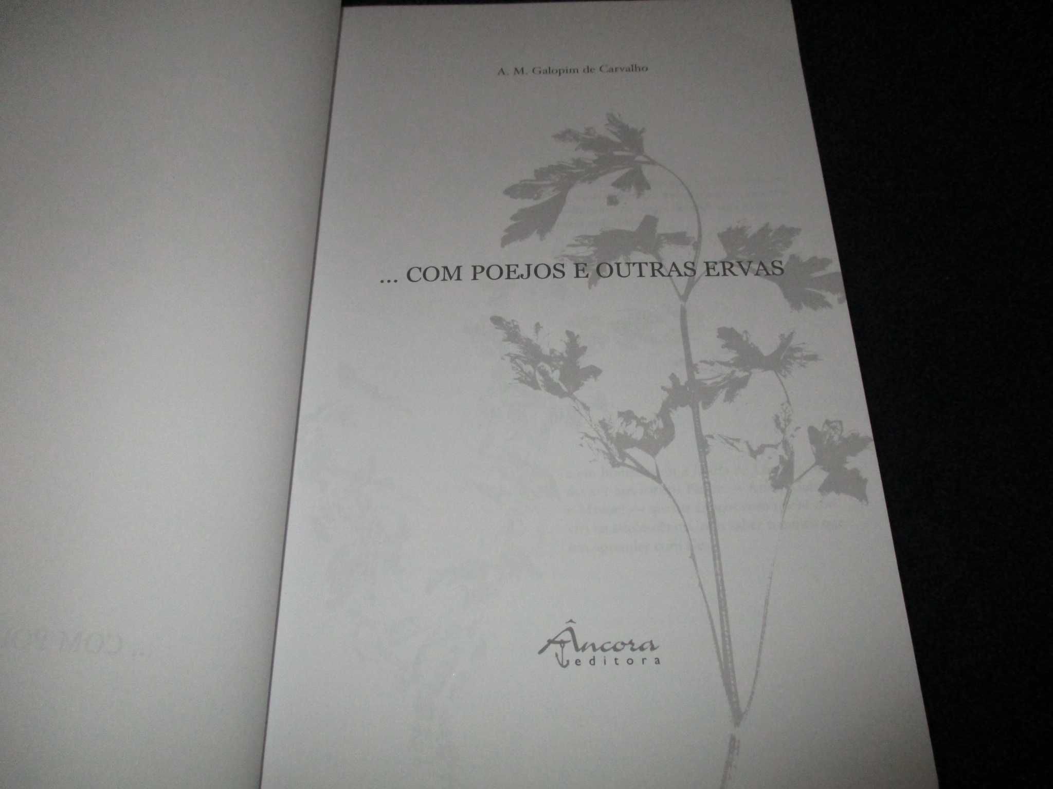 Livro Com Poejos e outras Ervas Galopim de Carvalho