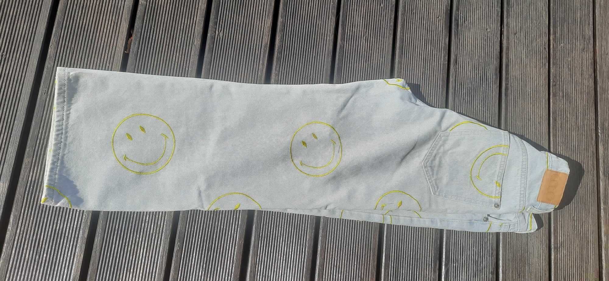 Śliczne dżinsy smiley z Hause r.36