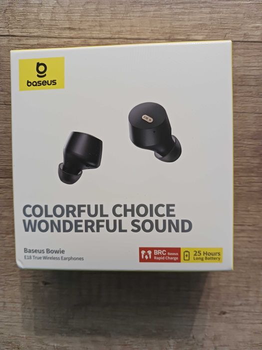 Słuchawki dokanałowe BASEUS Bowie E18 TWS Wodoodporne - NIEUŻYWANE