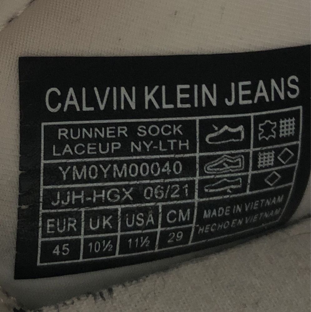 Calvin Klein Jeans adidasy UK 10 1/2 EUR 45