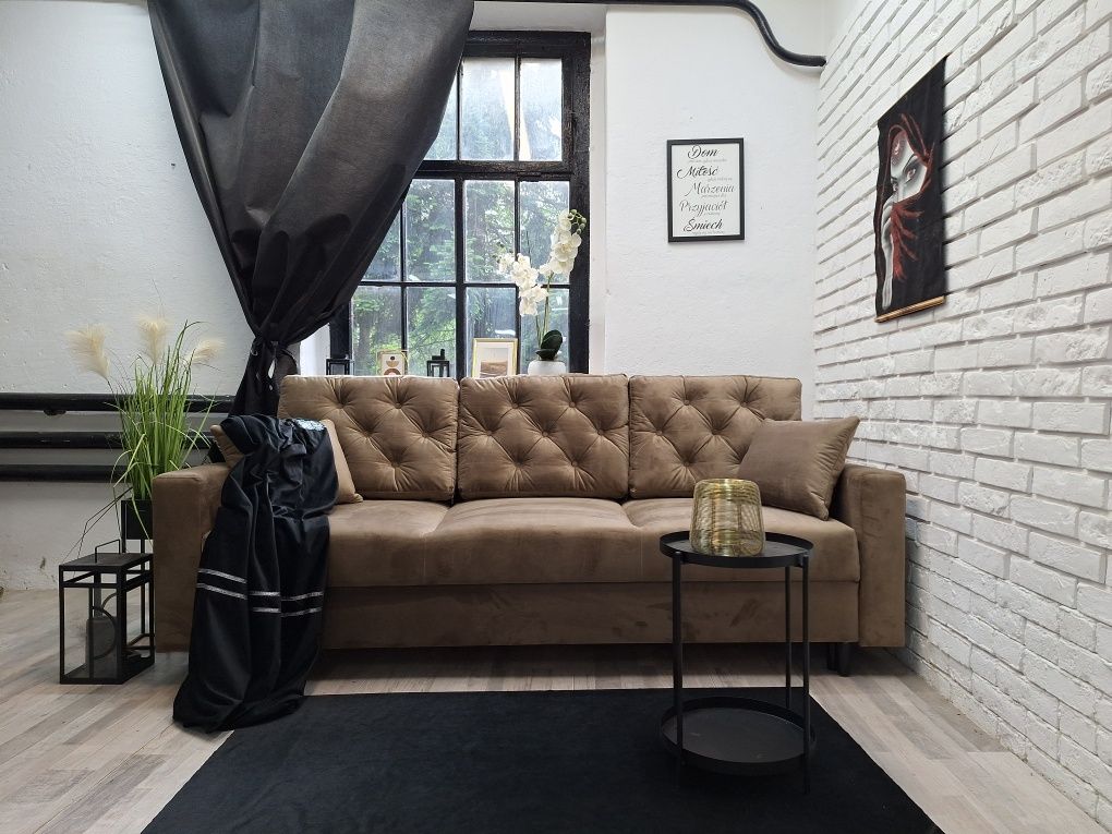 Sofa Samara pik, welur, sprężyny