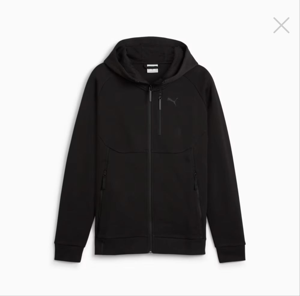 Оригінал! ТОЛСТОВКА PUMA TECH MEN'S FULL-ZIP Арт.: 624385_01 S розмір