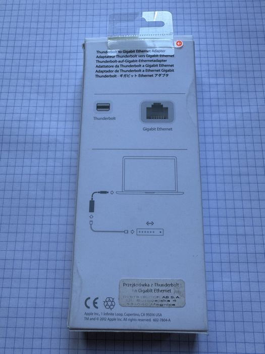 Thunderbolt to Gigabit Ethernet apple
