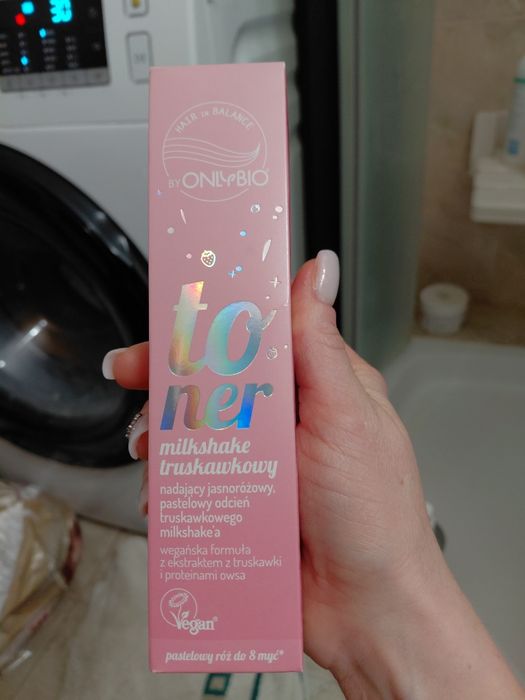 Toner do wlosow onlybio pastelowy róż milkshake truskawkowy NOWE