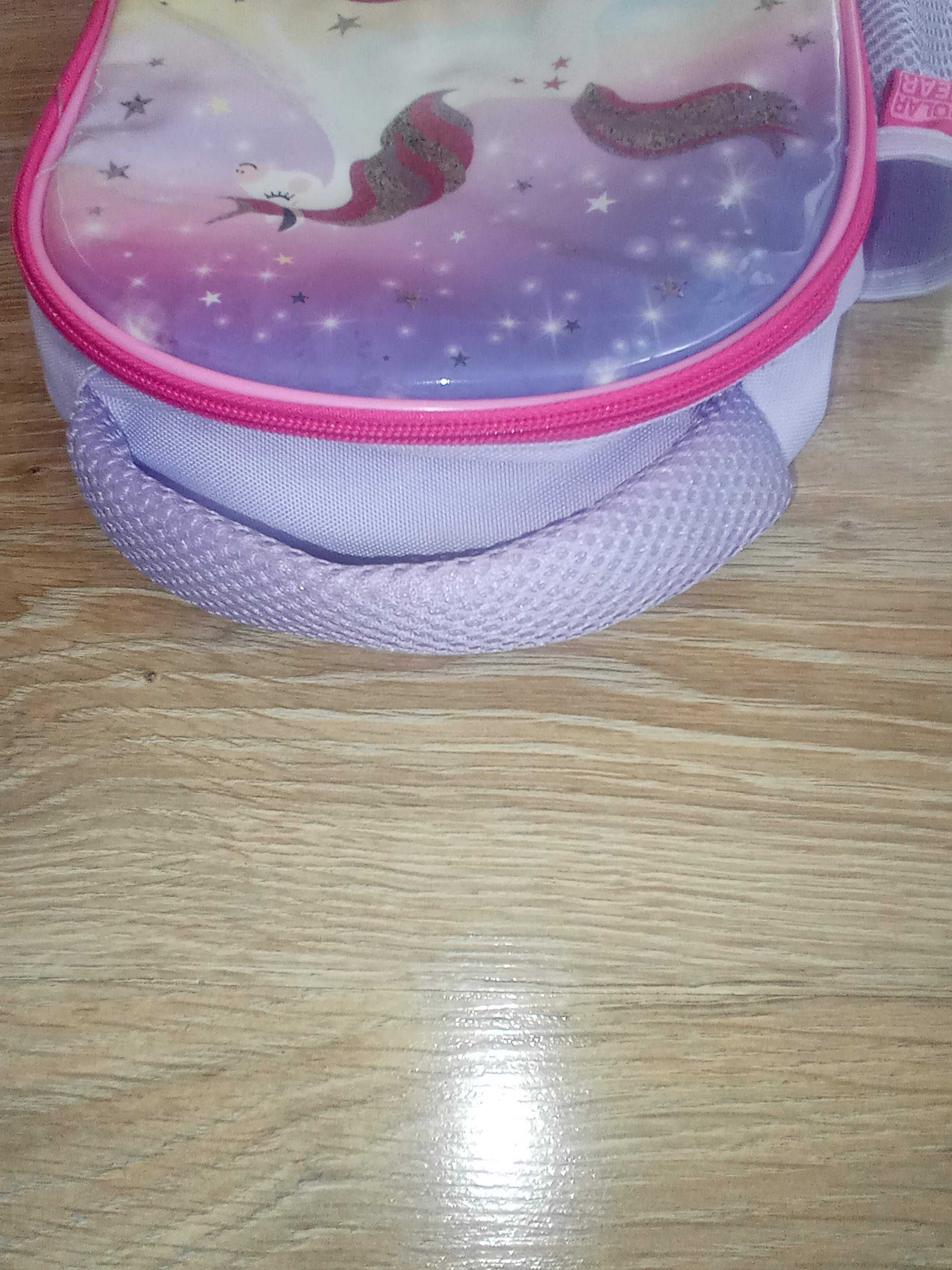 Lunch box torba termiczna dla dzieci jednorożec róż fiolet jak nowa