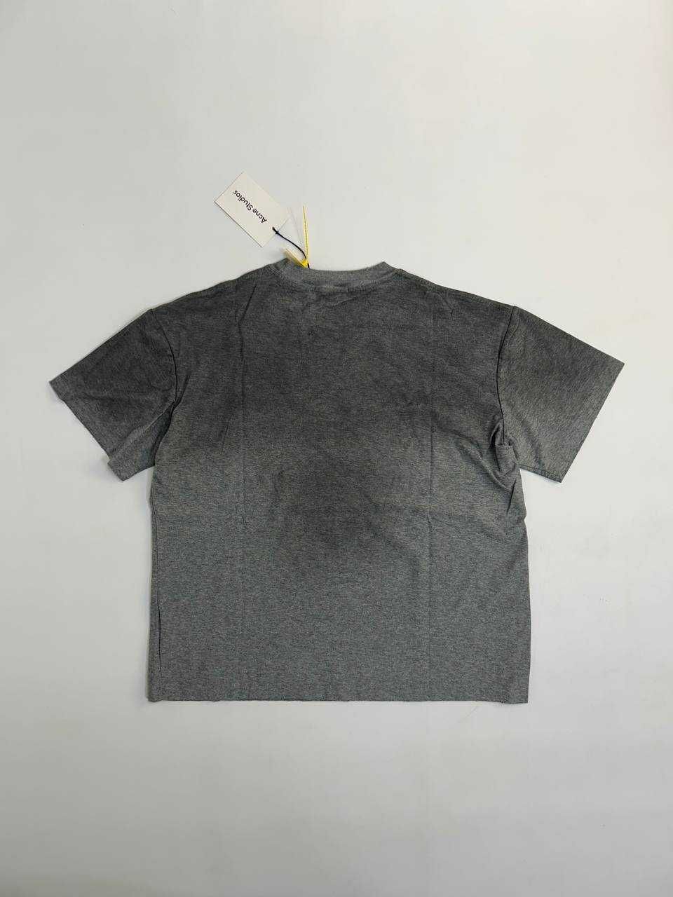 Футболка сіра Acne Studios STOCKHOLM 1996 серая distressed M L