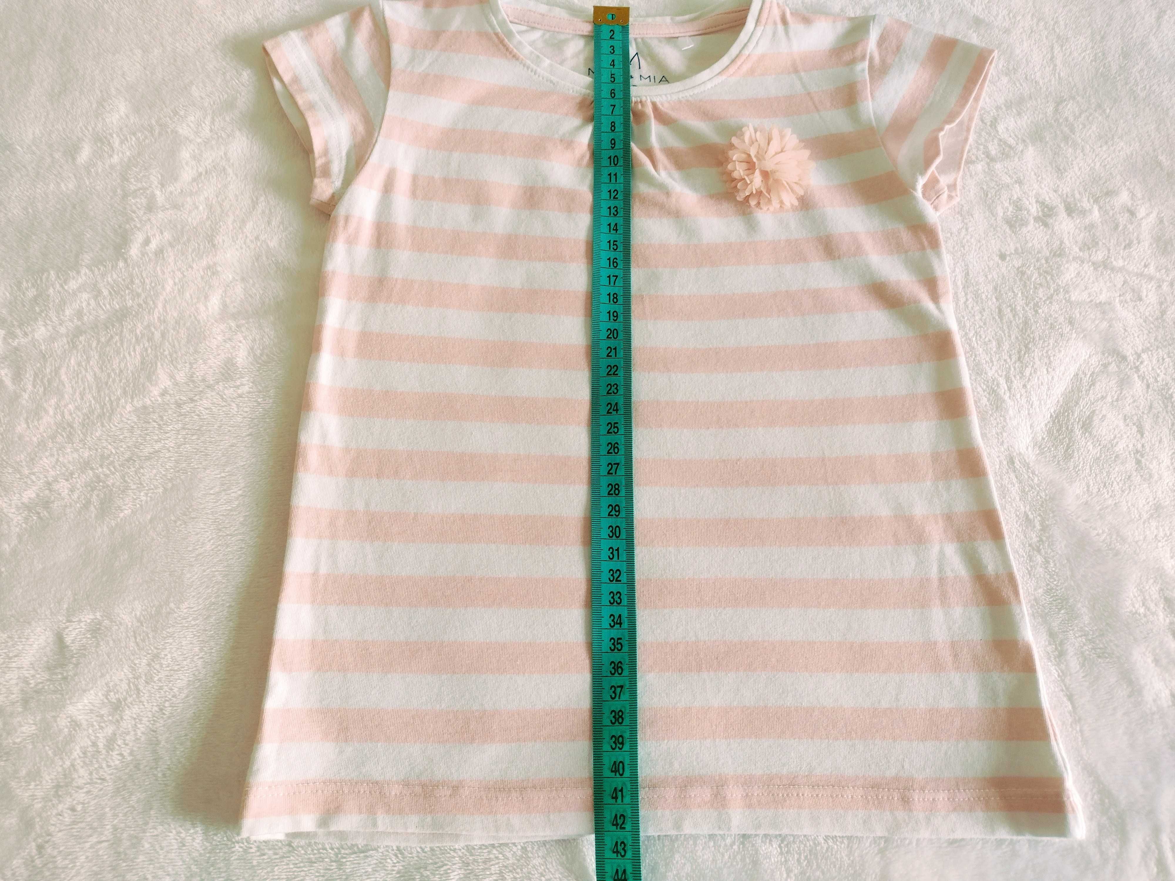 T-shirt z kwiatkiem rozmiar 116 Max&Mia