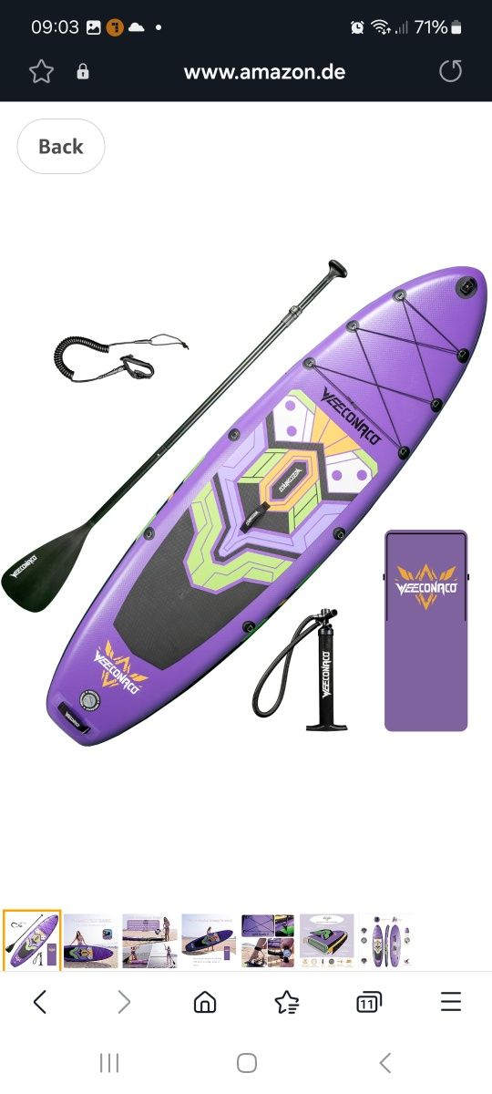 Sup deski 330cm Aztron 180kg 2 osoby z gwarancją