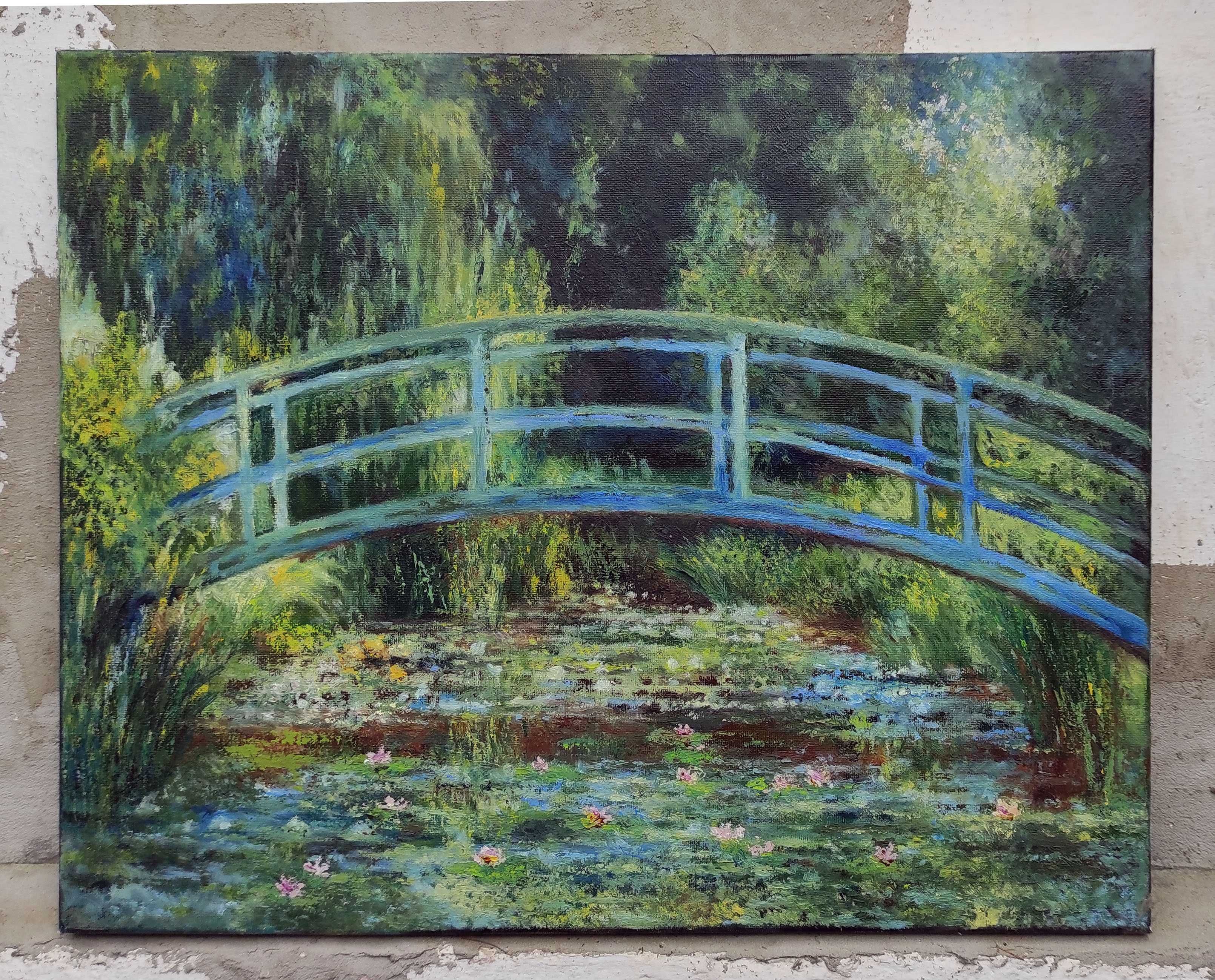 Claude Monet Japoński Mostek Obraz olejny na płótnie 40x50 cm