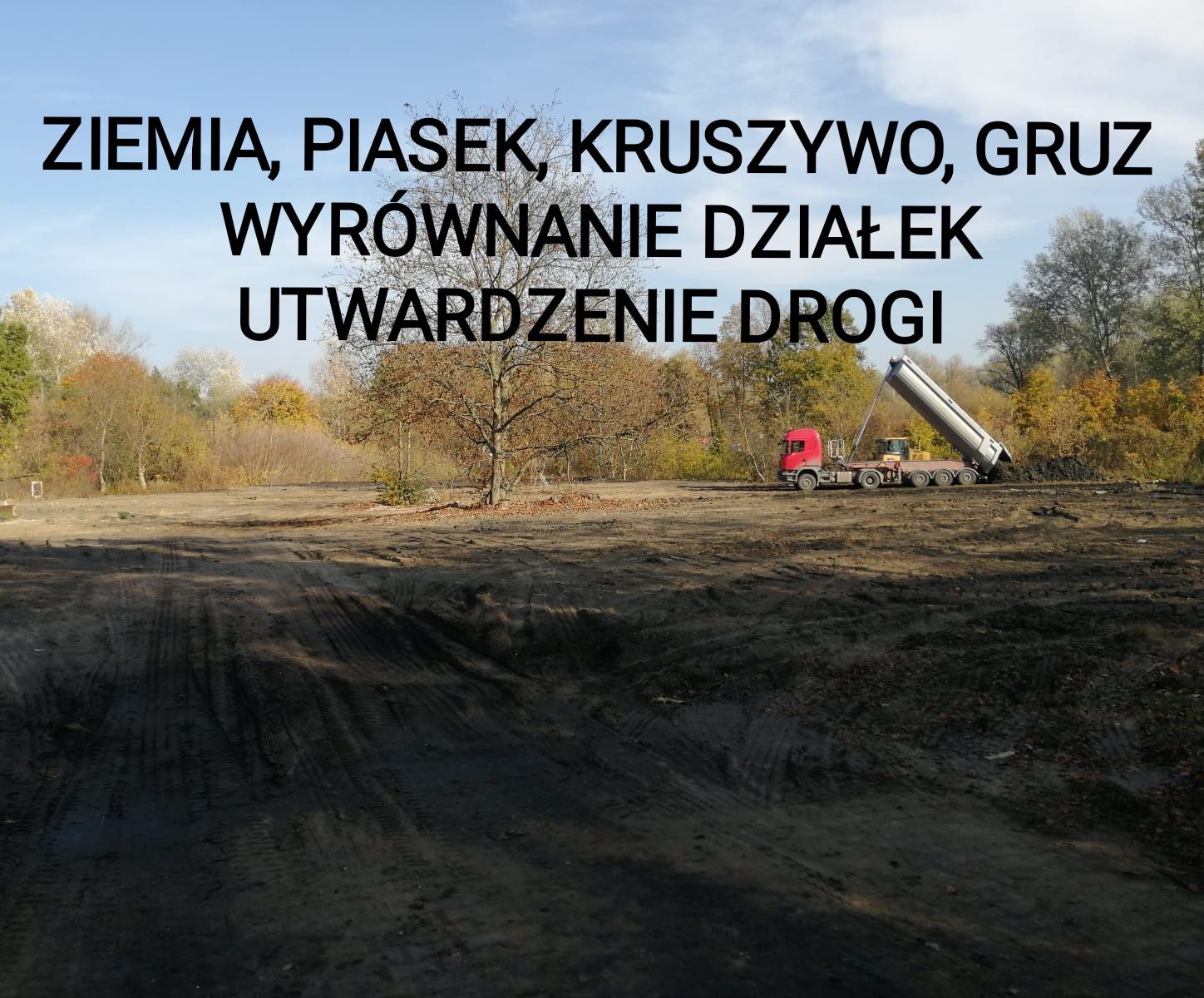 Oddam ziemię z wykopu Warszawa i dalsze okolice.Transport darmowy