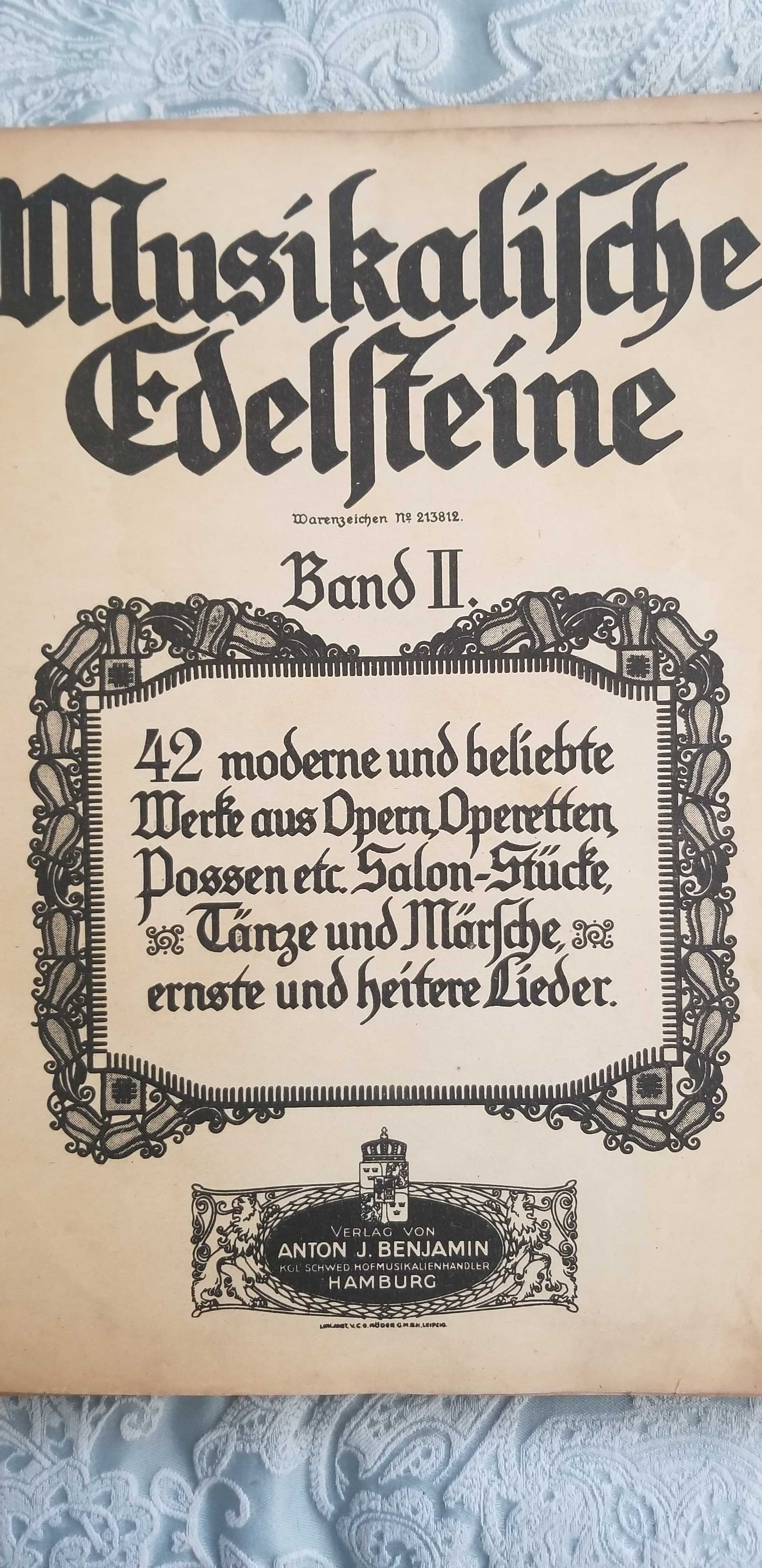 Musikalifche Edelsteine Band 2  -- 42 utwory na fortepian  nut z 1909r