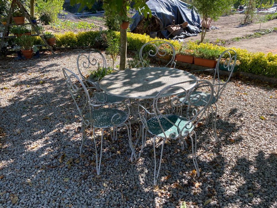 Conjunto Mesa de Jardim Vintage - Anos 20