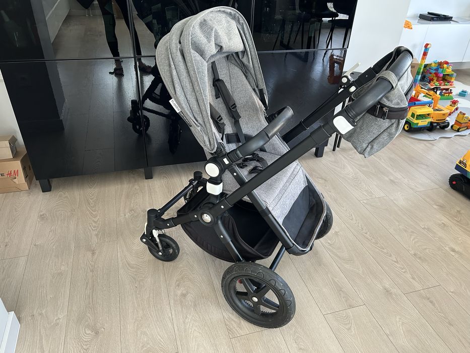 Wózek 2w1 Spacerówka Gondola Bugaboo Cameleon 3 Plus szary czarny