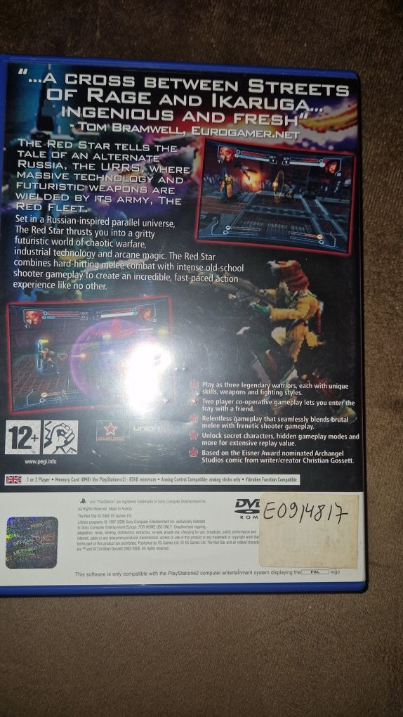 The Red Star Ps2 3xA Stan bardzo ładny kolekcjonerski