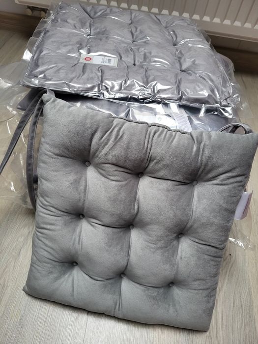Siedzisko bima home&you nowe 8 sztuk 36x36 cm szare