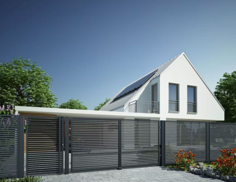 Brama automat 150 x 400, 1,5 m x 4m  z słupkami ,* transport PL *