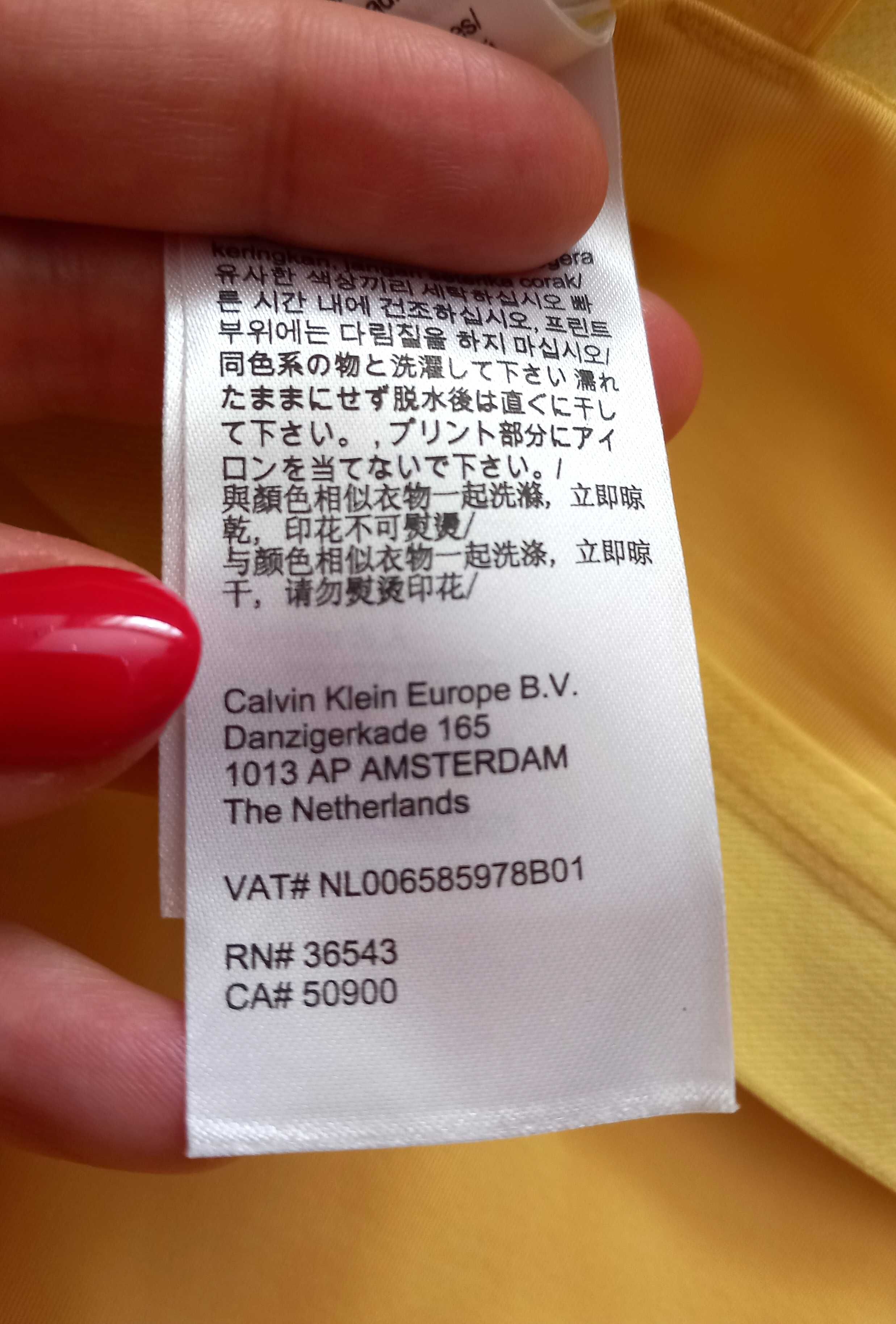 Calvin Klein żółty komplet sportowy set siłownia fitness