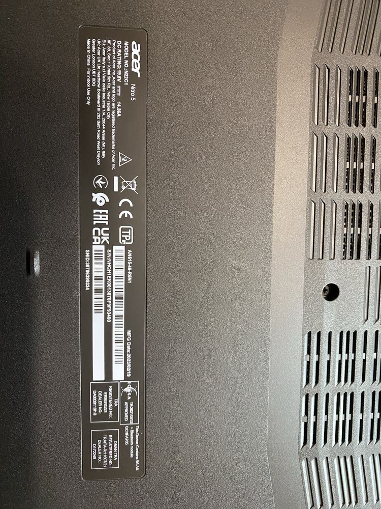 Acer nitro5 RTX3070ti
