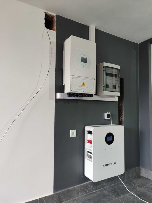 Сонячний гібридний комплект Deye 5 КВт +АКБ 5 Квт LiFepo4 Lithtech BMS