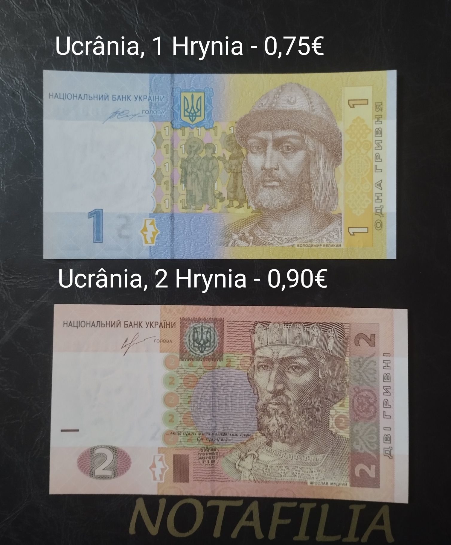 Notas estrangeiras, Europa
