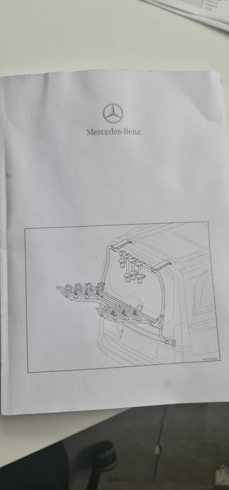 Bagażnik rowery na tylną klapę do Mercedesa V klasa