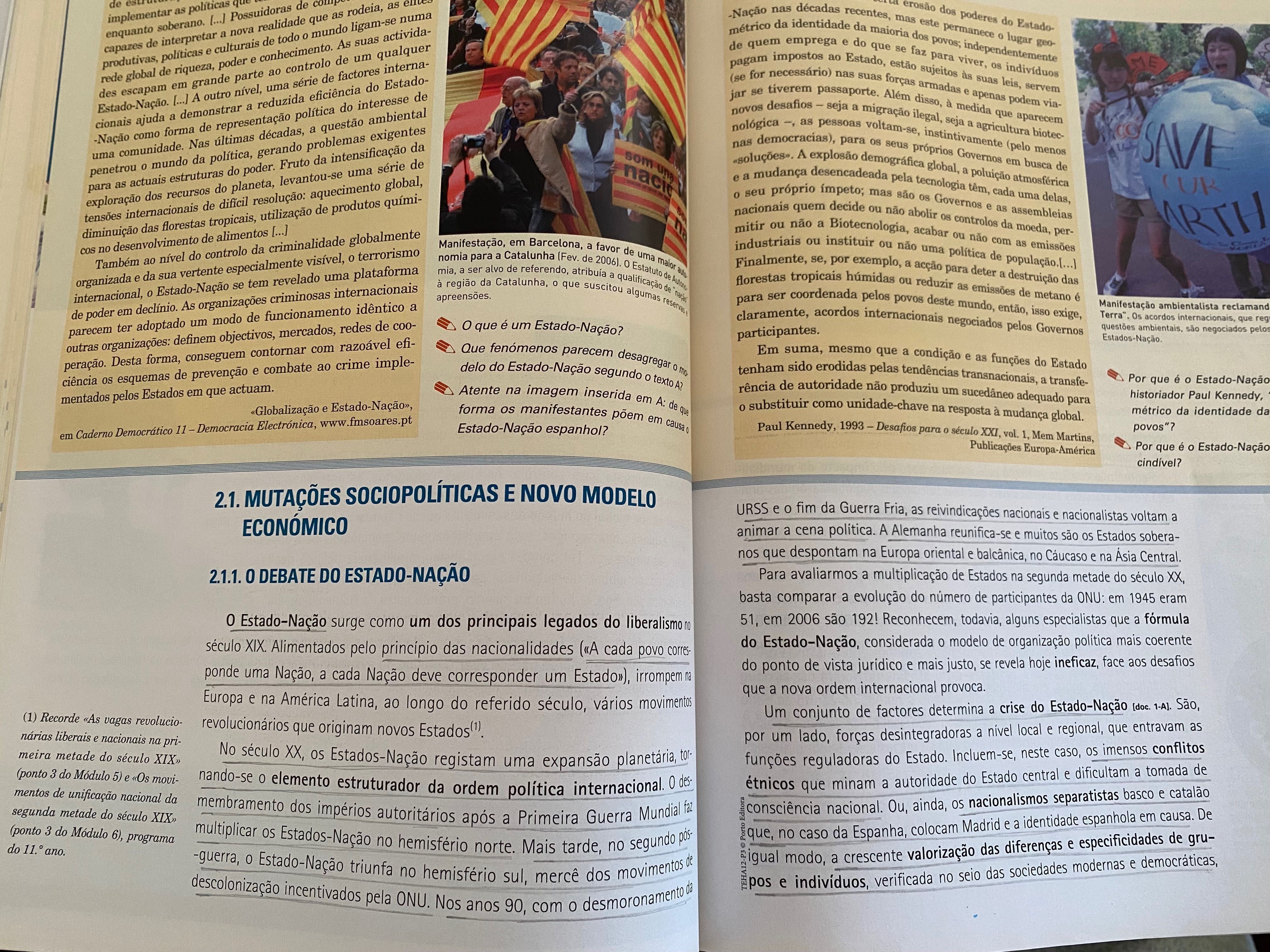 Manual História A 12º ano, 3.ª parte