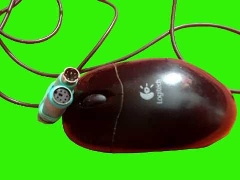 Мишка Logitech M-SBF96 PS/2 круглий штекер + перехідник ps/2 - USB