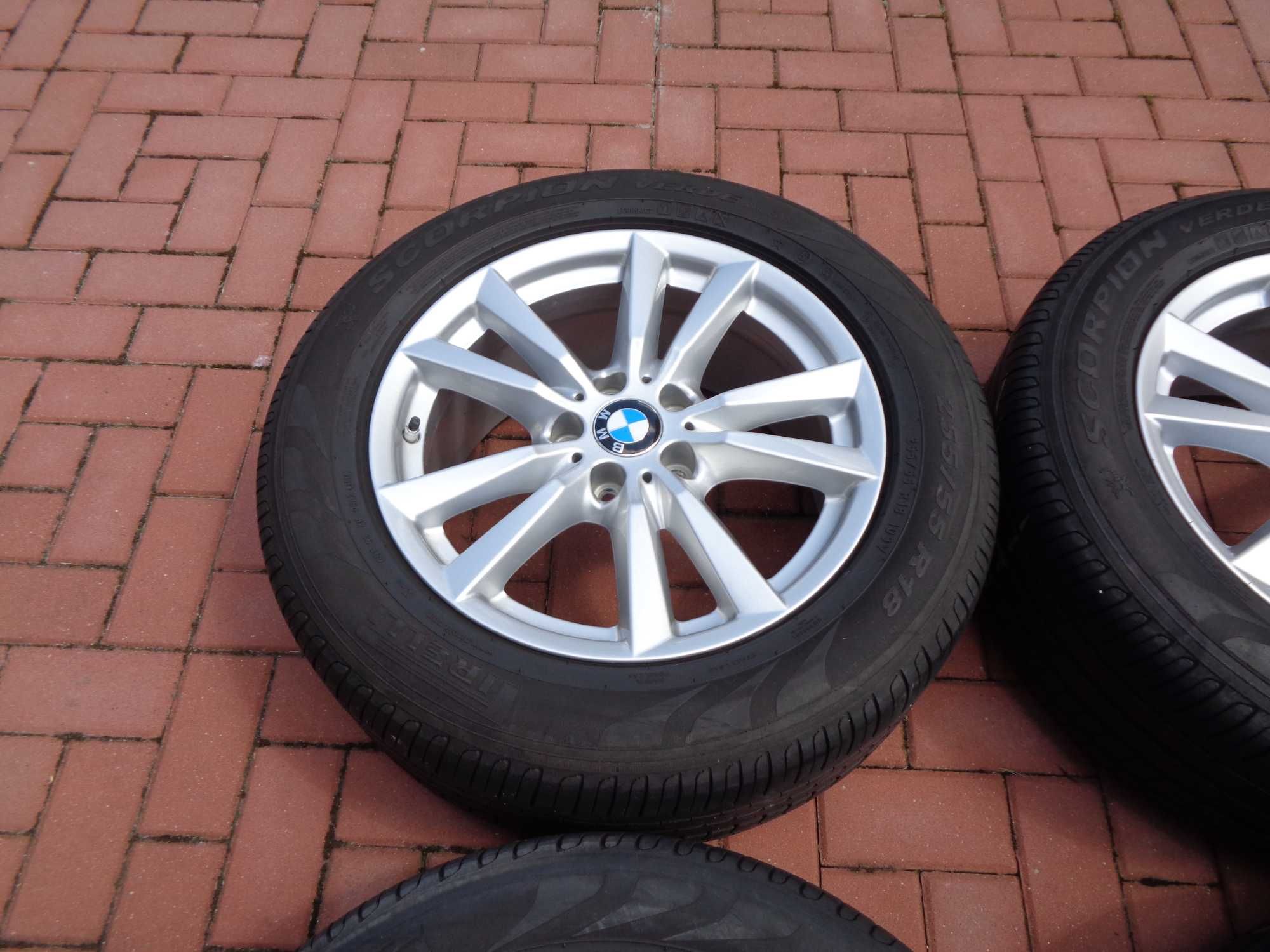 Alufelgi 18 BMW X5 F15 E70 z oponami Pirelli Run Flat czujniki BDB