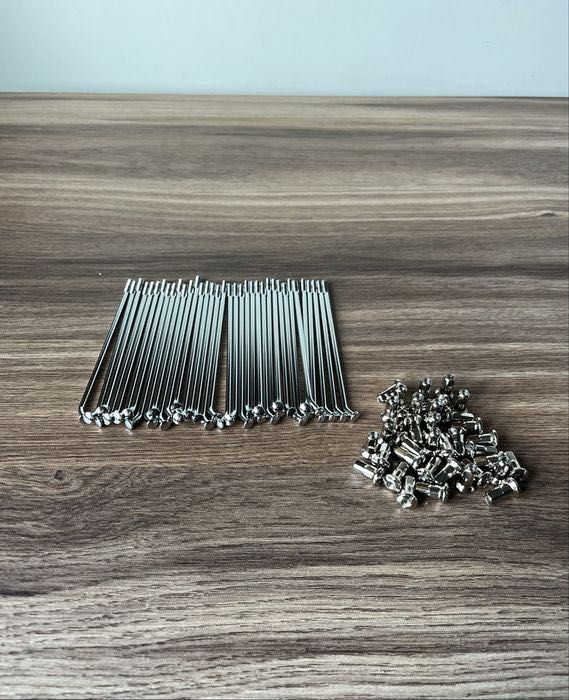 NOWY DUELLS komplet CHROMOWANYCH szprych szprychy JAWA 350 PANELKA