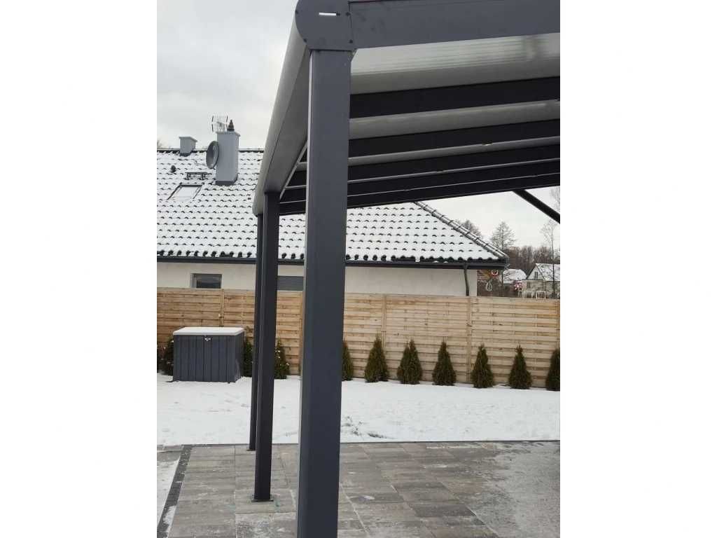 Zadaszenie aluminiowe PRO z dachem poliwęglanowym 350x1106 m