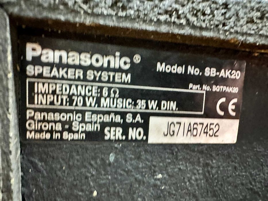 Kolumny Panasonic SB-AK 20