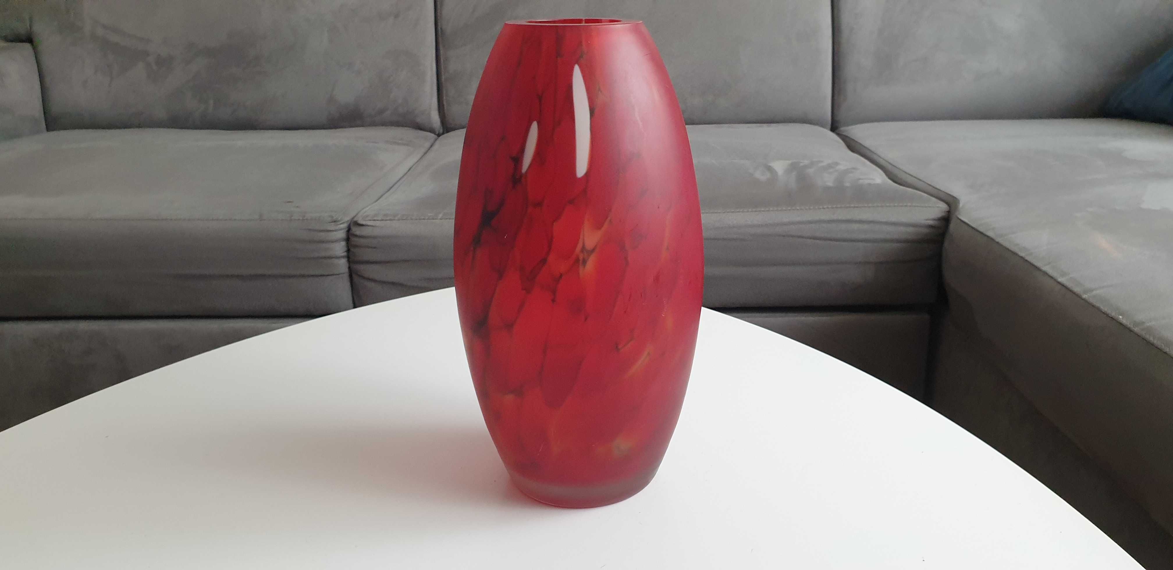 Starocie z Gdyni - Szkło kolorowe - wazon z grubego szkła