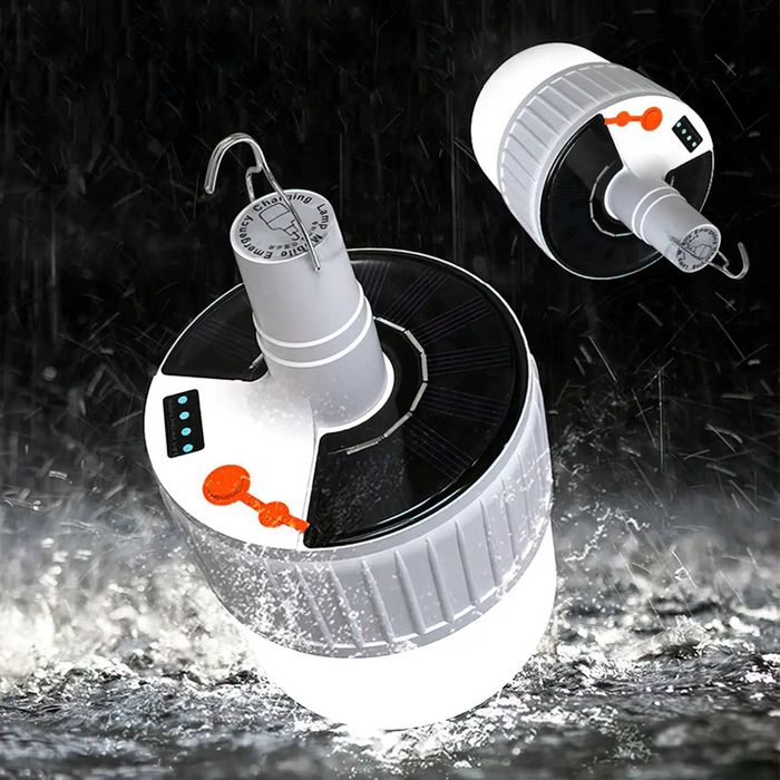 Кемпинговая лампа-фонарь Solar KJ-24 на солнечной панели