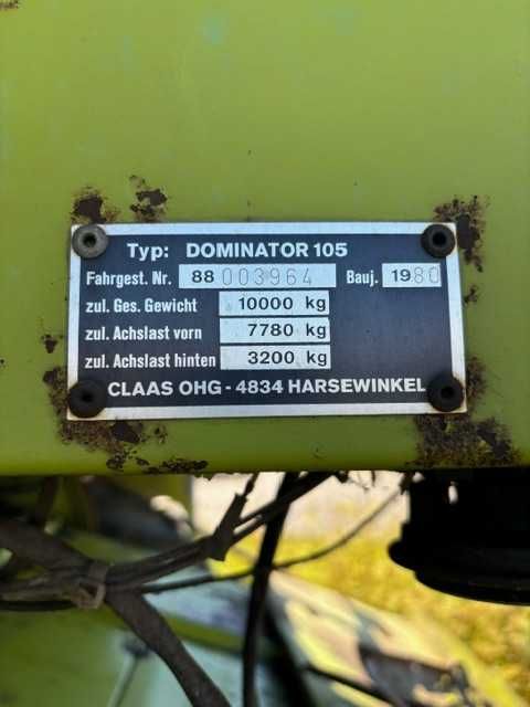 Kombajn CLAAS DOMINATOR 105 , gotowy do pracy! z Niemiec