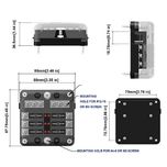Caixa porta fusíveis 6 Slots (Autocaravana / Campervan)