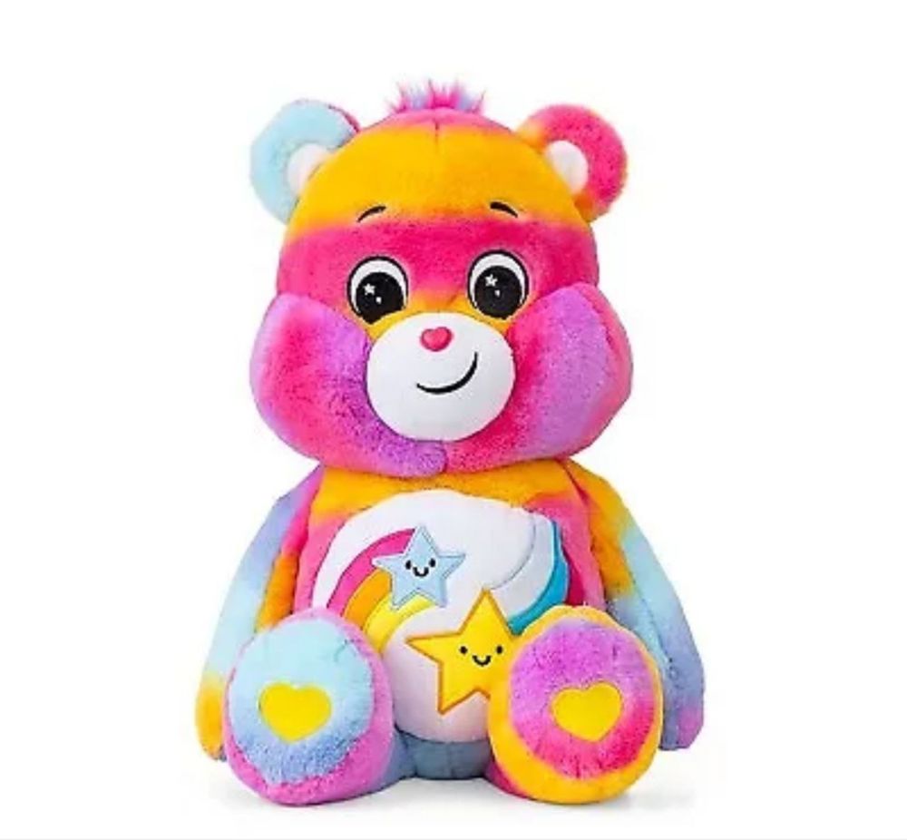 Плюшевий мʼякий ведмедик Care Bears Plush Dare to Care Bear Оригінал