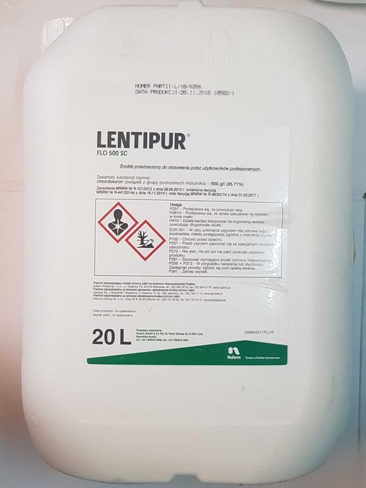 Lentipur FLO 500 SC 20L na  chwaty w zbożu