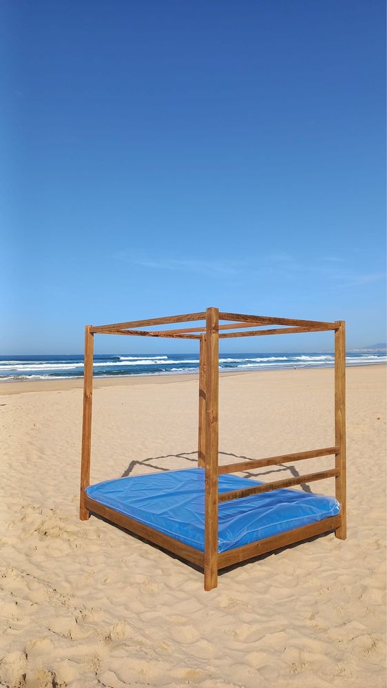 Executo Cama Balinesa em Deck